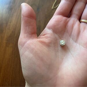 0.75 ct Floating Moissanite Pendant 14K gold